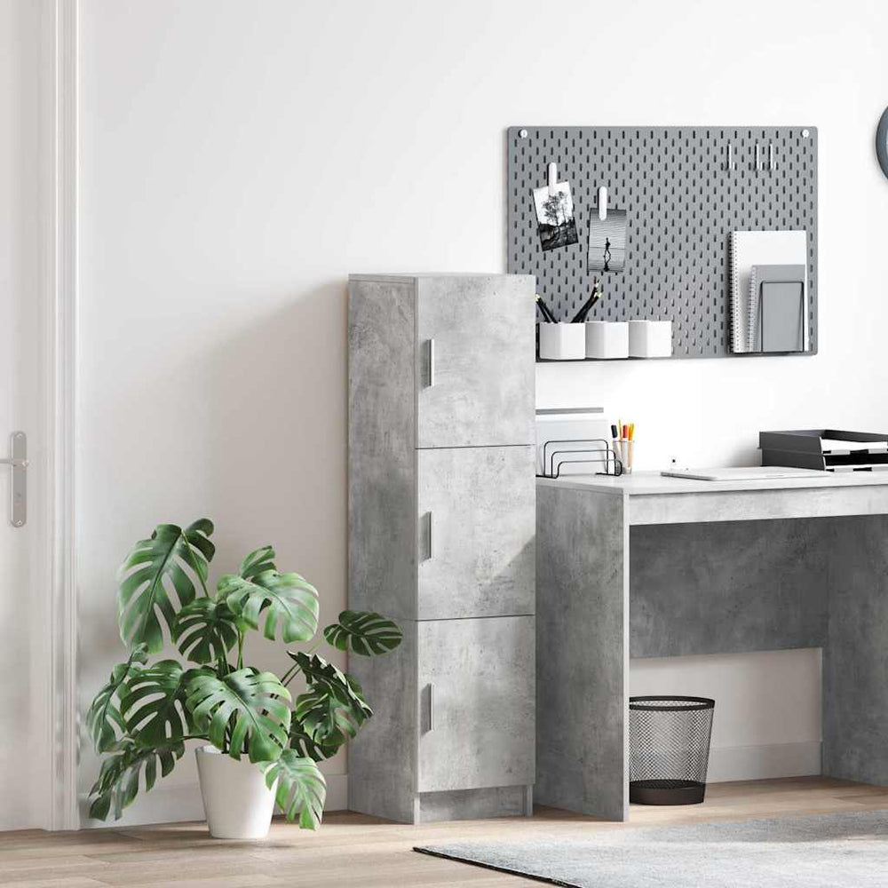 Highboard Beton Grau 31,5x32x122,5 cm