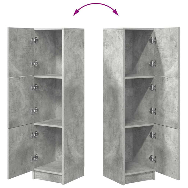 Highboard Beton Grau 31,5x32x122,5 cm