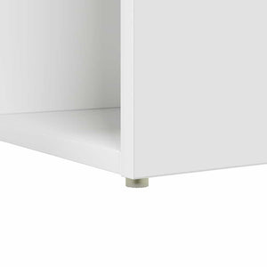 vidaXL Bureau avec étagère Blanc 108 x 55 x 103.5 cm Bois d'ingénierie