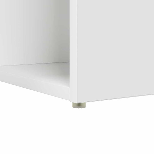 vidaXL Bureau avec étagère Blanc 108 x 55 x 103.5 cm Bois d'ingénierie