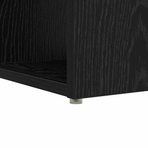 Schreibtisch mit Regal, Schwarz Eichen-Optik