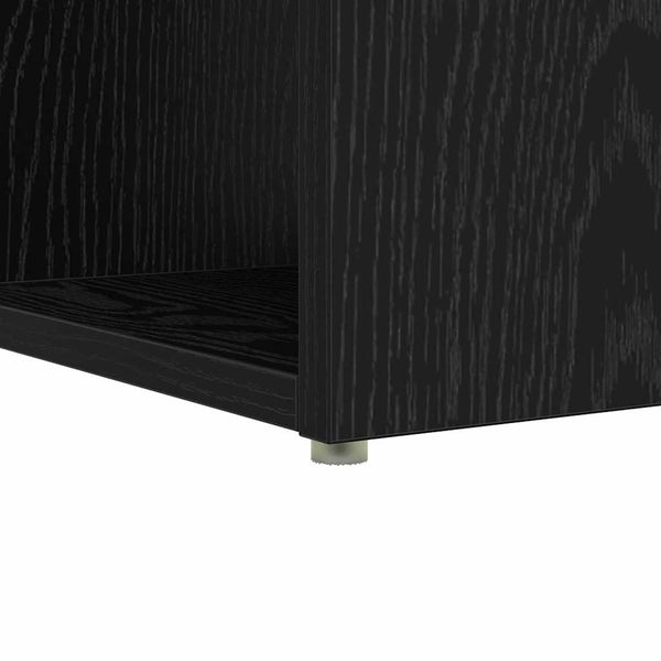 Schreibtisch mit Regal, Schwarz Eichen-Optik