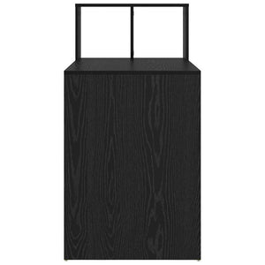 Schreibtisch mit Regal, Schwarz Eichen-Optik
