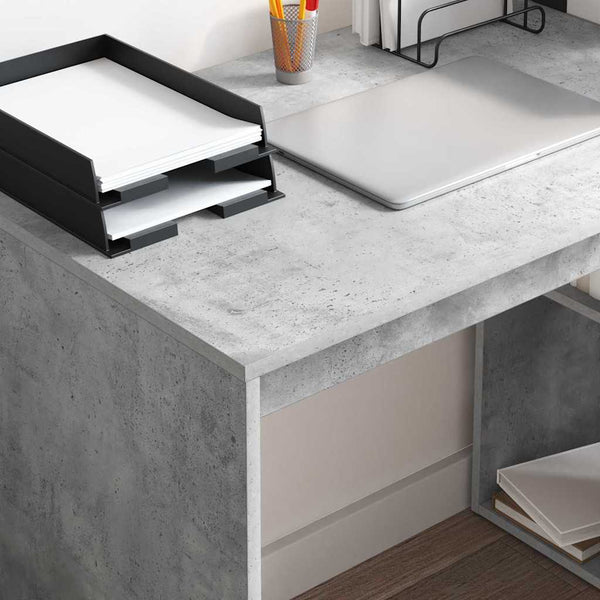 Schreibtisch Beton Grau 108 cm