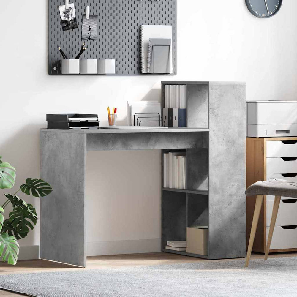 Schreibtisch Beton Grau 108 cm
