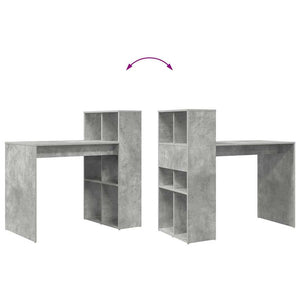 Schreibtisch Beton Grau 108 cm