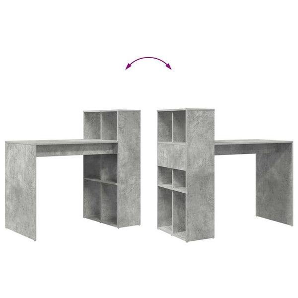 Schreibtisch Beton Grau 108 cm