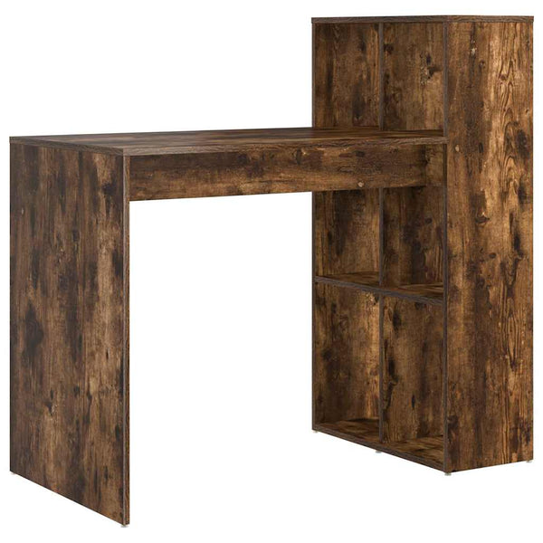 Schreibtisch mit Regal Geräucherte Eiche