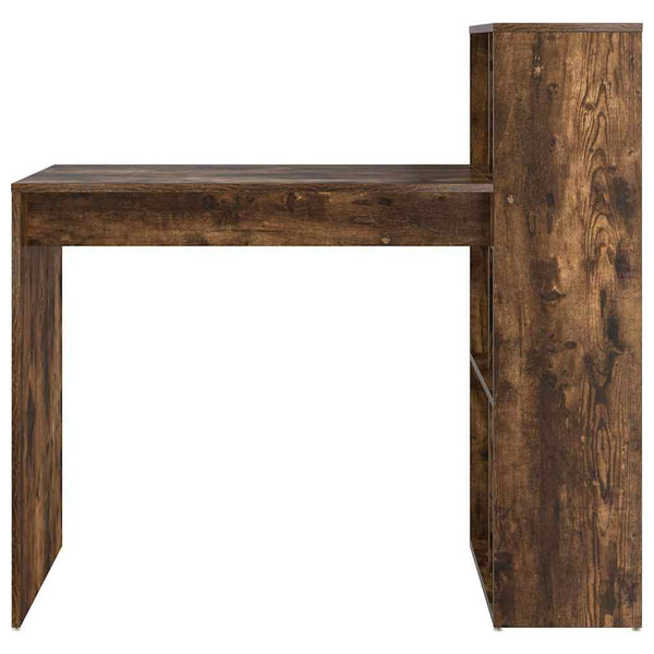 Schreibtisch mit Regal Geräucherte Eiche