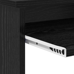 Schreibtisch mit Regal, Schwarz Eichen-Optik