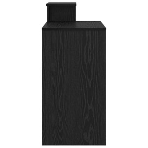 Schreibtisch mit Regal, Schwarz Eichen-Optik