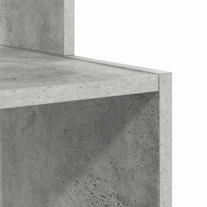 vidaXL Bureau gris béton 106 x 41 x 88,5 cm en bois d'ingénierie