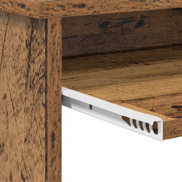 Schreibtisch mit Regal Altholz