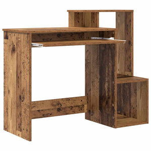 Schreibtisch mit Regal Altholz