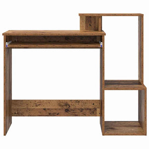 Schreibtisch mit Regal Altholz