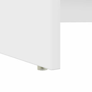 vidaXL Bureau avec étagère Blanc 120,5 x 44 x 88,5 cm Bois d'ingénierie