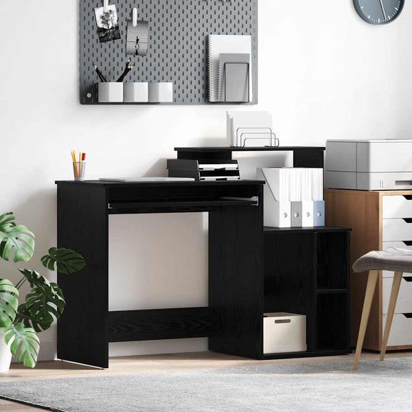 Schreibtisch Schwarz Eiche 120cm