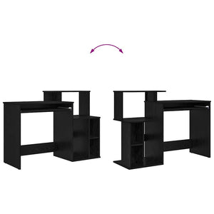 Schreibtisch Schwarz Eiche 120cm