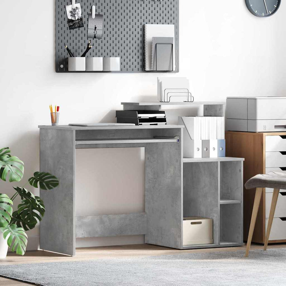 Schreibtisch Beton Grau 120,5 cm