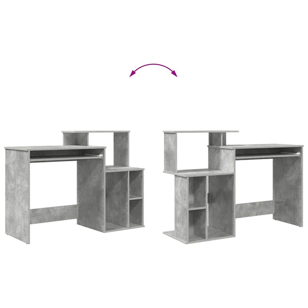 Schreibtisch Beton Grau 120,5 cm
