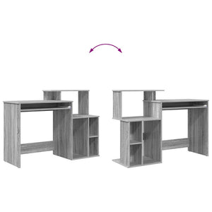 Schreibtisch Sonoma Grau 120,5 cm