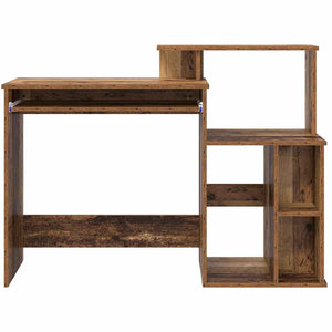 Schreibtisch Altholz 120cm mit Stauraum
