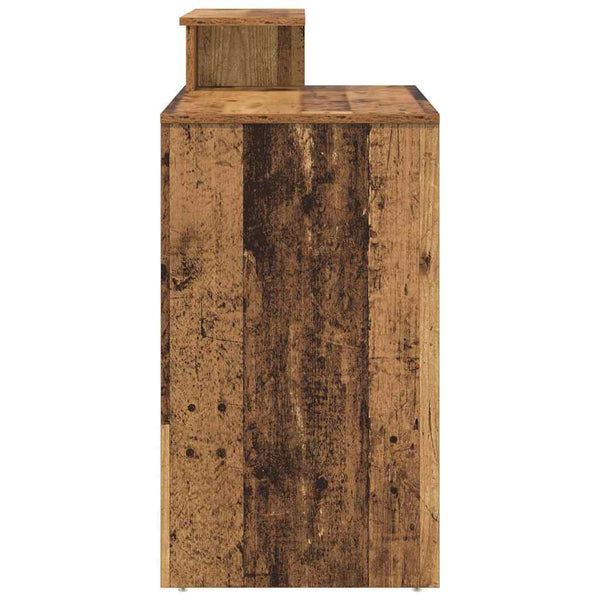Schreibtisch Altholz 120cm mit Stauraum