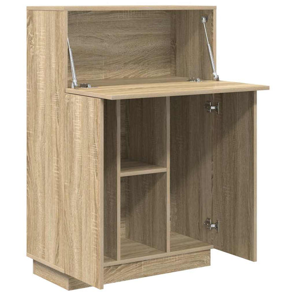 Schreibtisch Sonoma Eiche mit Stauraum