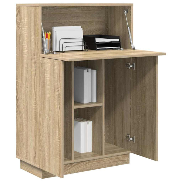 Schreibtisch Sonoma Eiche mit Stauraum
