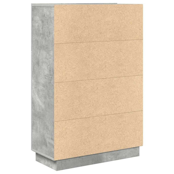 vidaXL Bureau gris béton 71,5 x 31,5 x 106,5 cm Bois d'ingénierie