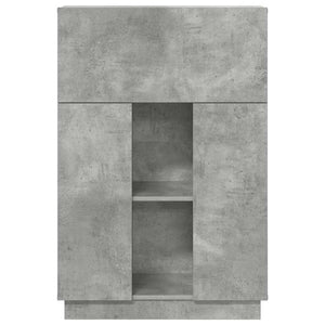vidaXL Bureau gris béton 71,5 x 31,5 x 106,5 cm Bois d'ingénierie
