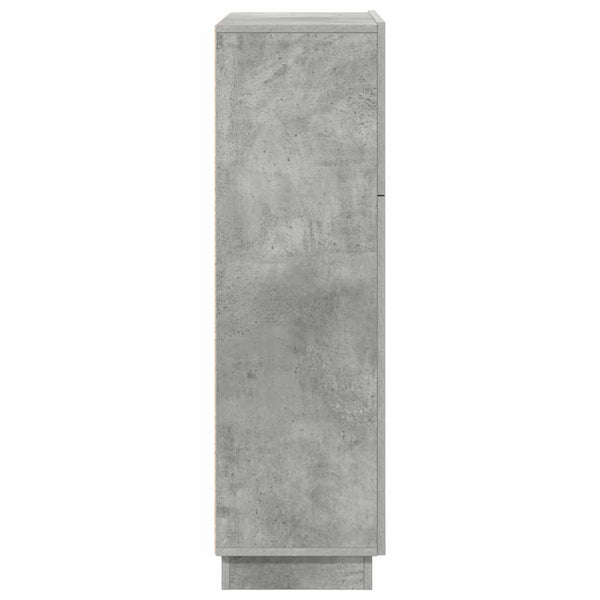 vidaXL Bureau gris béton 71,5 x 31,5 x 106,5 cm Bois d'ingénierie