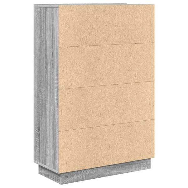 Schreibtisch Graues Sonoma mit Stauraum