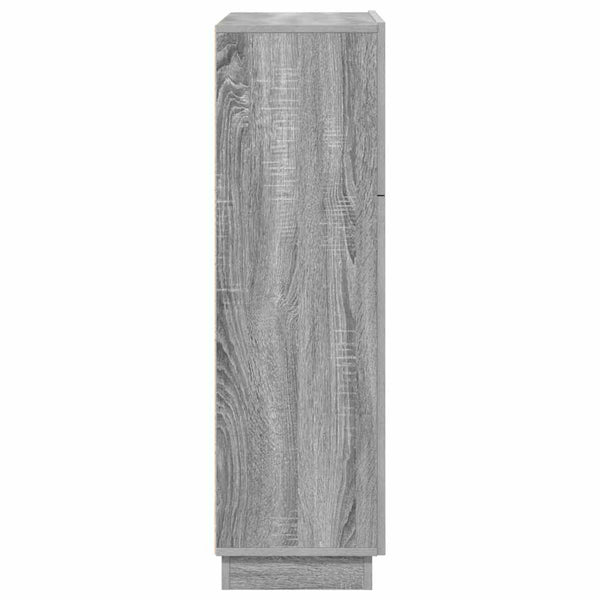 Schreibtisch Graues Sonoma mit Stauraum