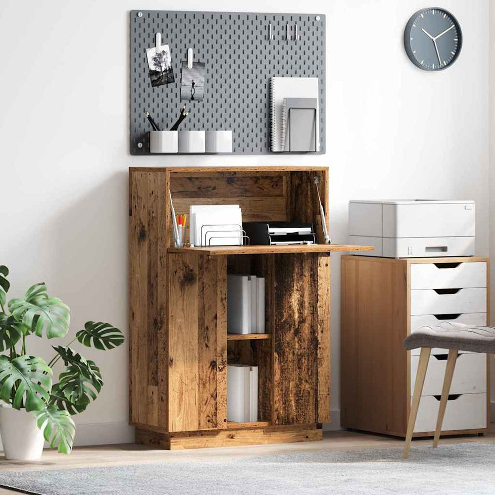 Schreibtisch Altholz mit Stauraum