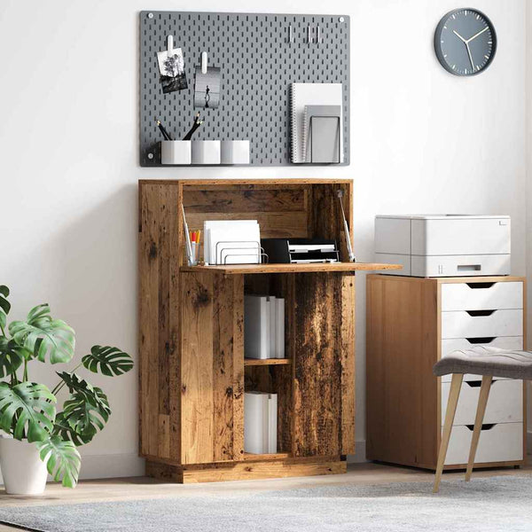 Schreibtisch Altholz mit Stauraum