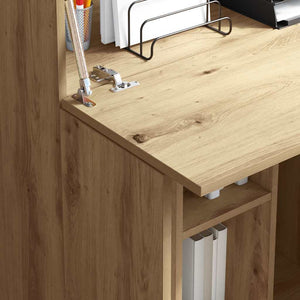 Schreibtisch Artisan Eiche mit Stauraum