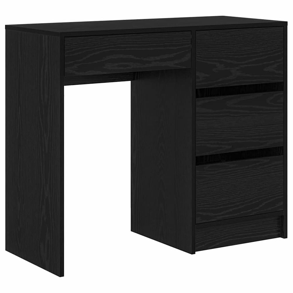 Schreibtisch Schwarz Eichenoptik 90cm