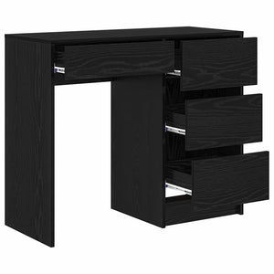 Schreibtisch Schwarz Eichenoptik 90cm