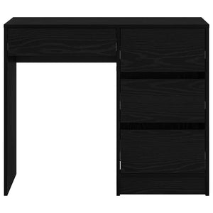 Schreibtisch Schwarz Eichenoptik 90cm