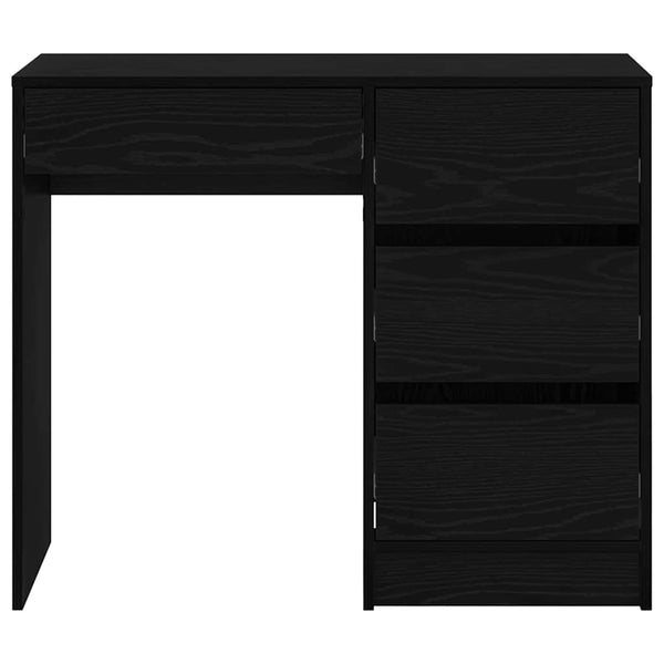 Schreibtisch Schwarz Eichenoptik 90cm