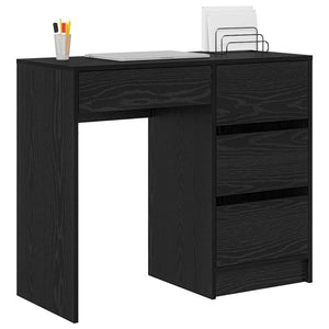 Schreibtisch Schwarz Eichenoptik 90cm