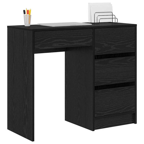 Schreibtisch Schwarz Eichenoptik 90cm