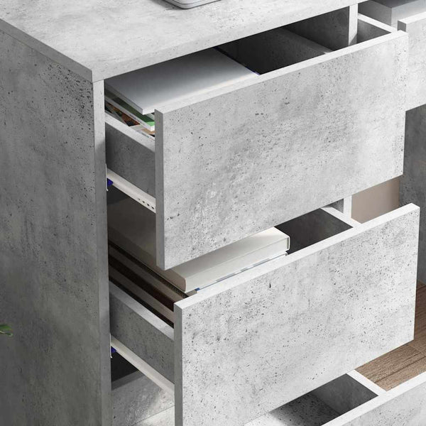 Schreibtisch Beton Grau 90 cm