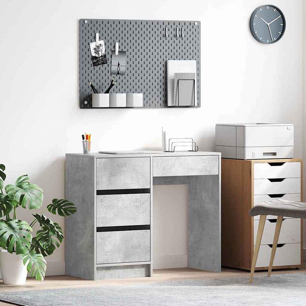 Schreibtisch Beton Grau 90 cm