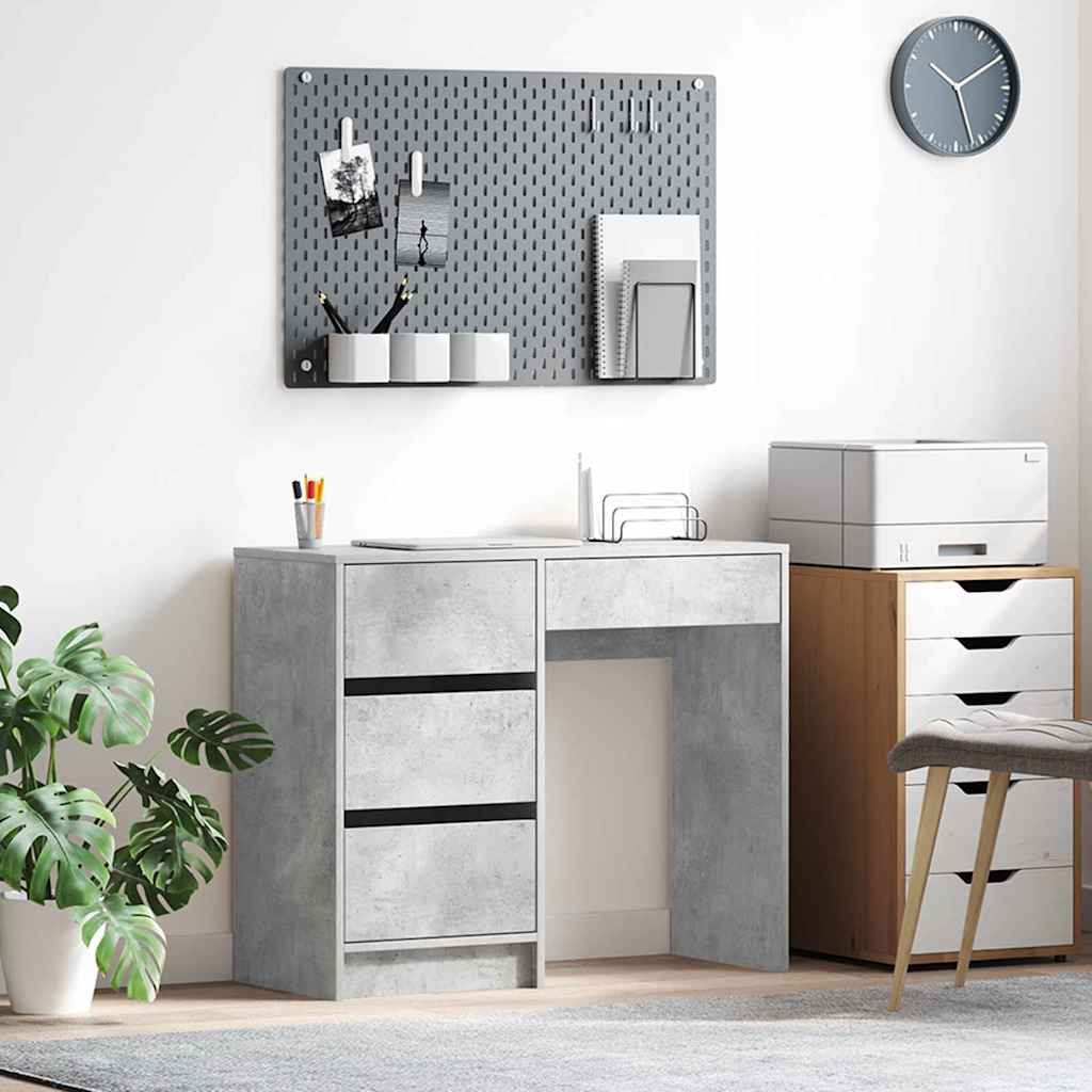 Schreibtisch Beton Grau 90 cm