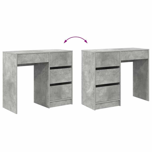 Schreibtisch Beton Grau 90 cm