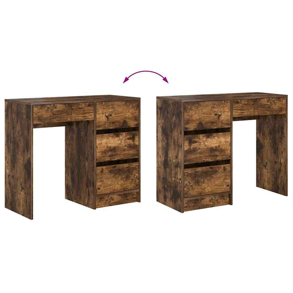 Schreibtisch Geräucherte Eiche 90 cm