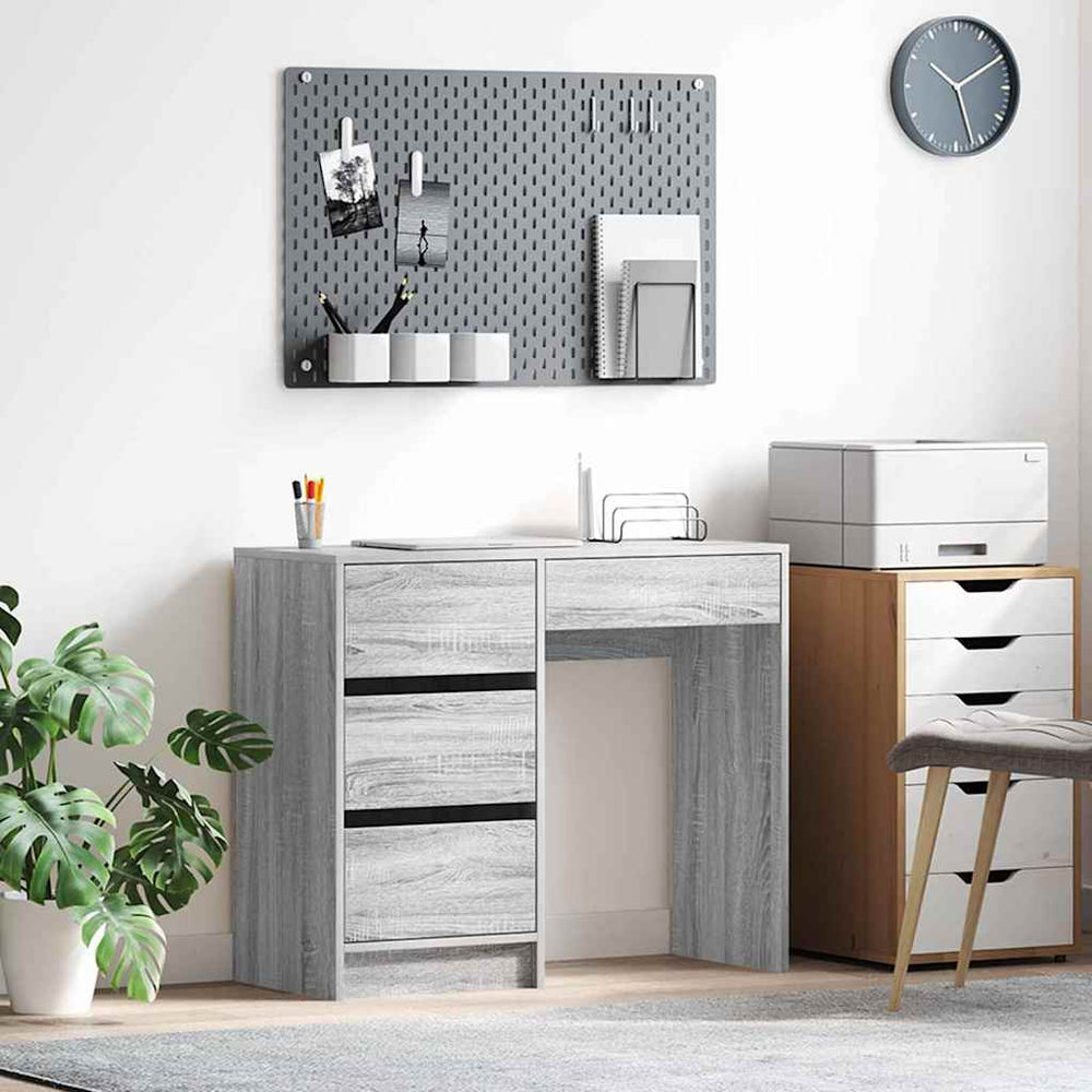 Schreibtisch Sonoma Grau 90 cm