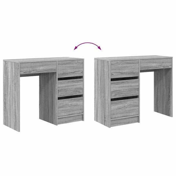 Schreibtisch Sonoma Grau 90 cm